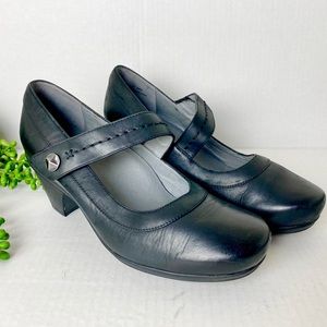 ABEO• bio REBEKA Black Cross Mary Jane Pumps 7